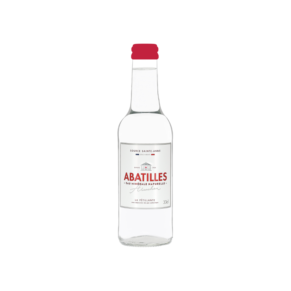 Eau pétillante Abatilles en verre perdu 33cl x 12