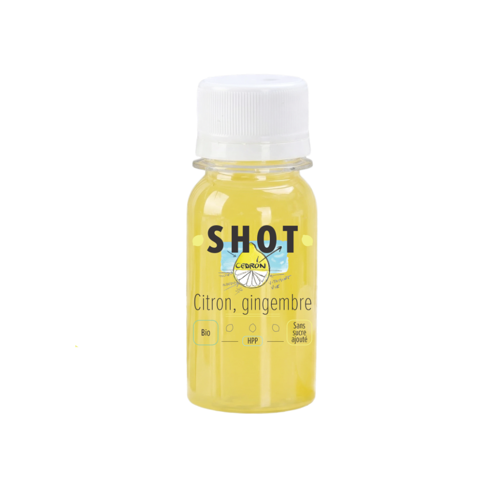 Shot citron gingembre bio Cedron 60ml x 6