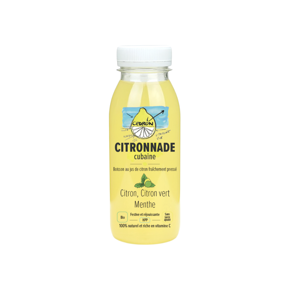 Citronnade Cubaine citron vert menthe bio Cedron 25cl x 8