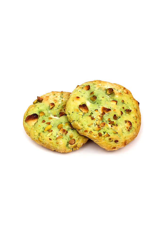 Cookie pistache chocolat blanc 110gr 5 pièces