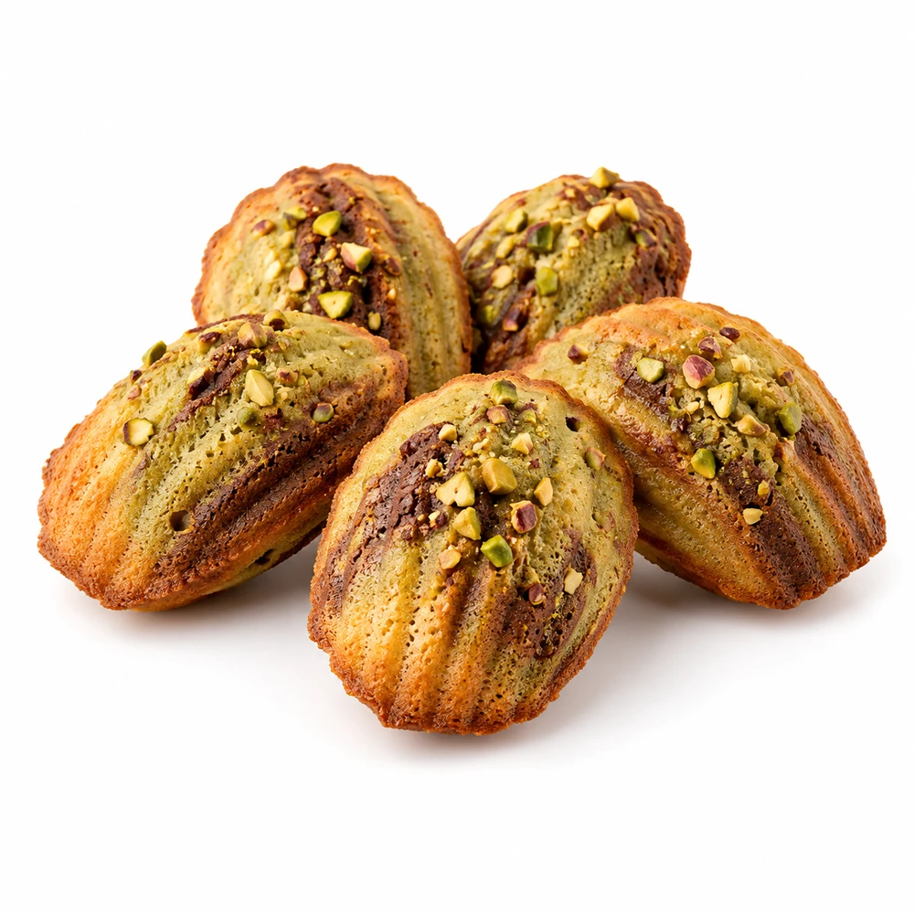 Madeleine Dubaï chocolat pistache 51gr 5 pièces