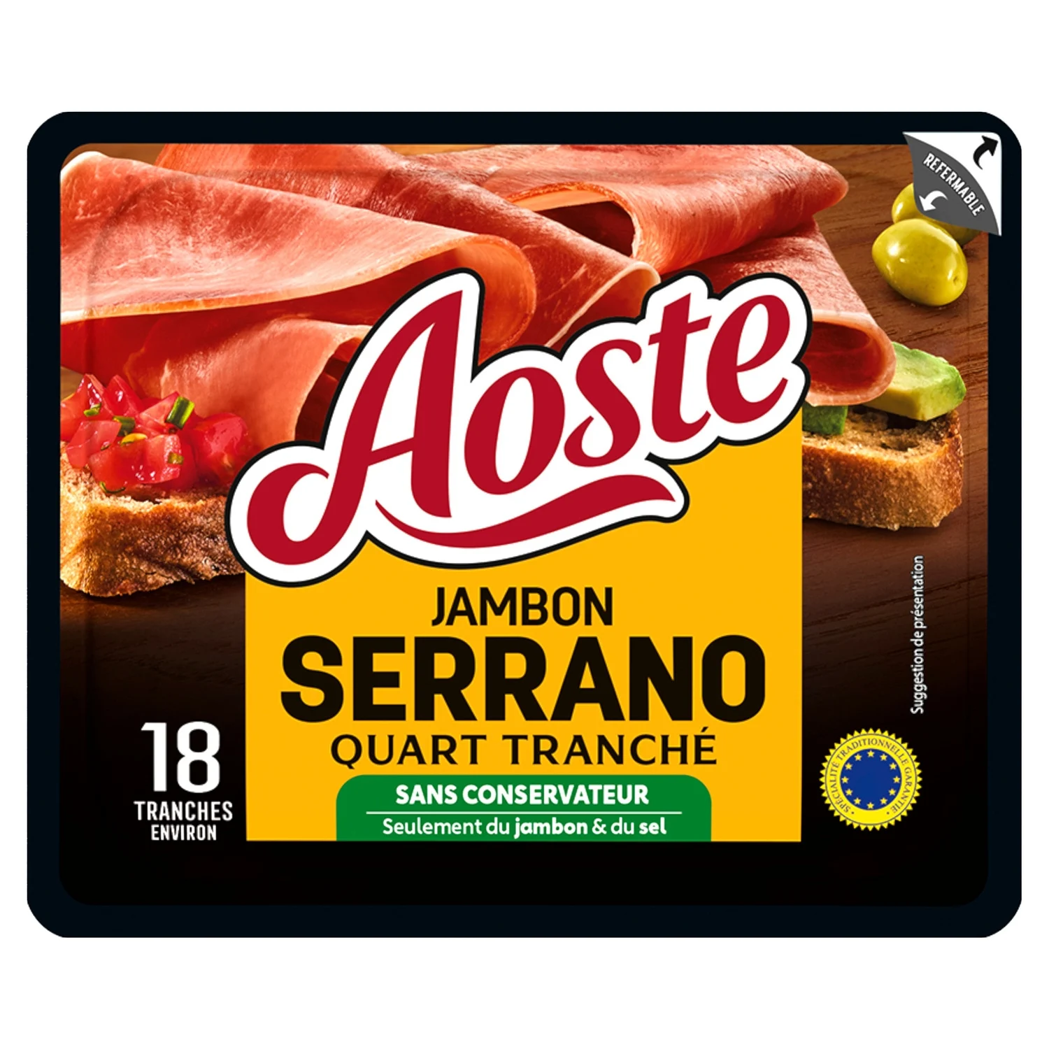 Jambon Serrano Aoste tranché 220gr