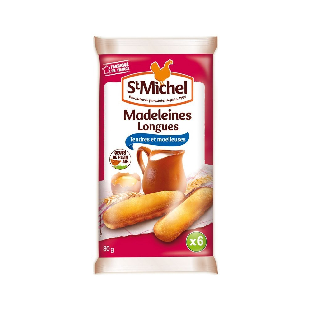 Madeleines longues natures Saint-Michel 80gr