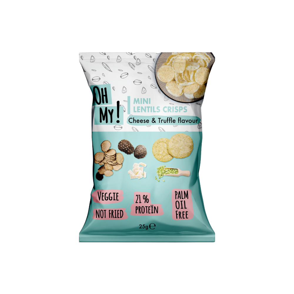 Chips de lentilles fromage et truffe Oh My 25gr