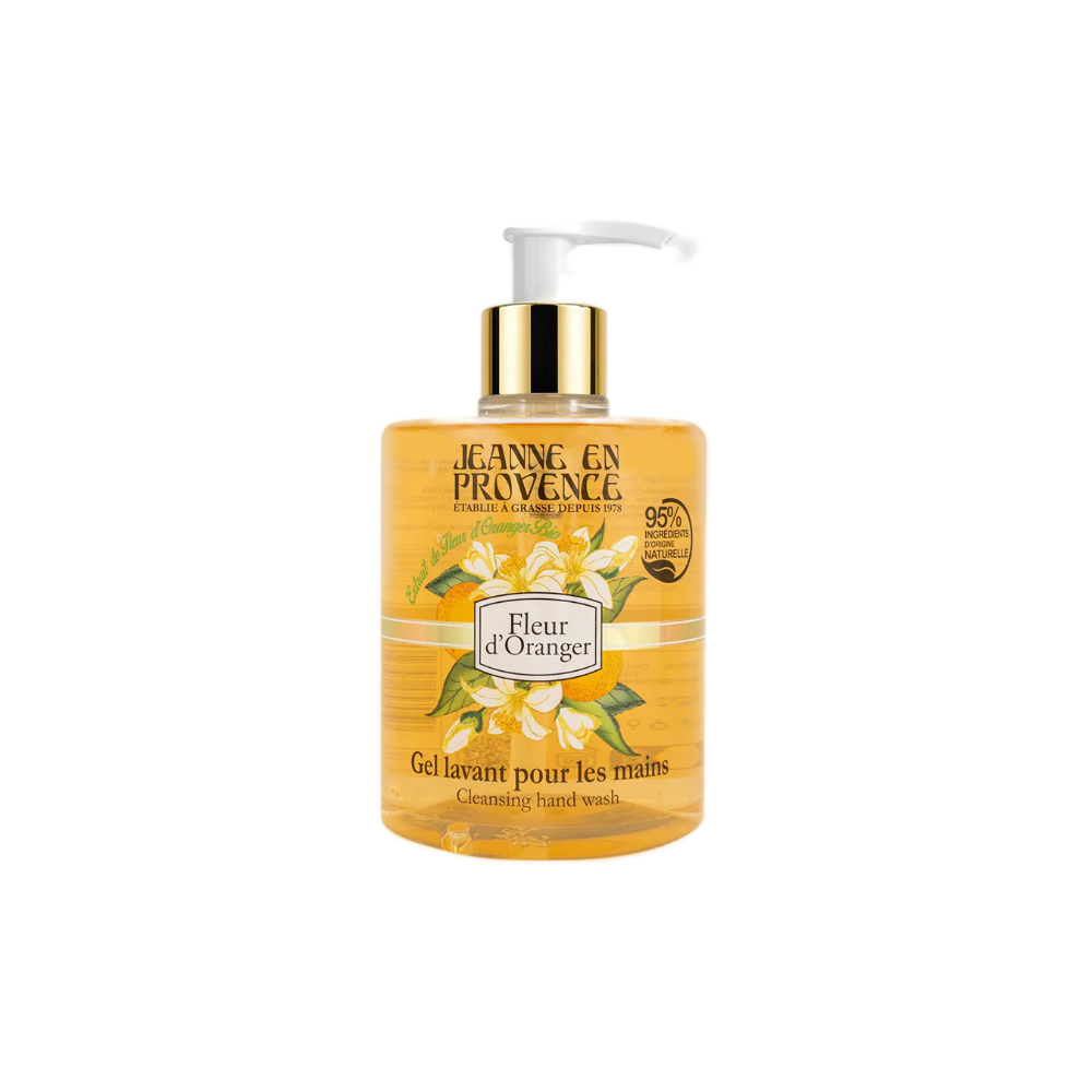 Gel lavant mains fleur d'oranger Jeanne en Provence 500 ml