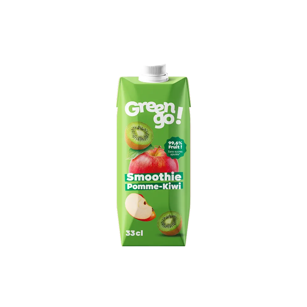 Smoothie pomme kiwi Green Go 33cl x 12