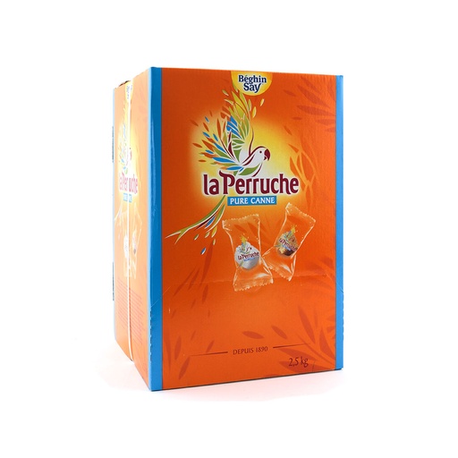 [0164] Sucre enveloppé  ambré et blanc La Perruche 2,5 kilos