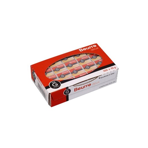 [0906] Micro beurre doux 100 pièces de 10gr