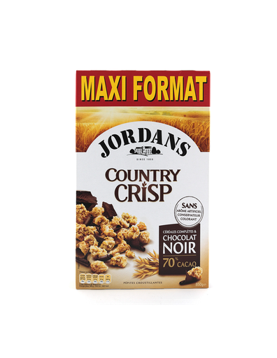 [0967] Céréales country crisp au chocolat noir Jordans 850gr