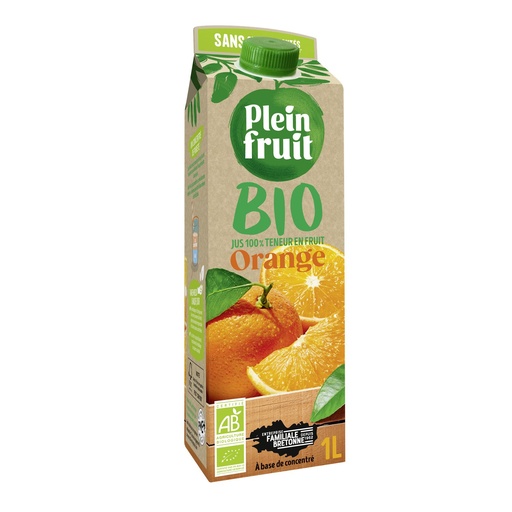 [1027] Jus d'orange bio Plein Fruit 1litre