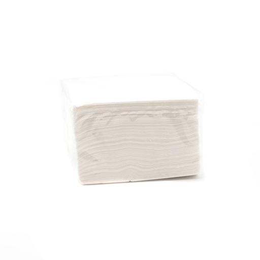 [3103] Serviettes blanches 2 plis 30x30cm 100 pièces
