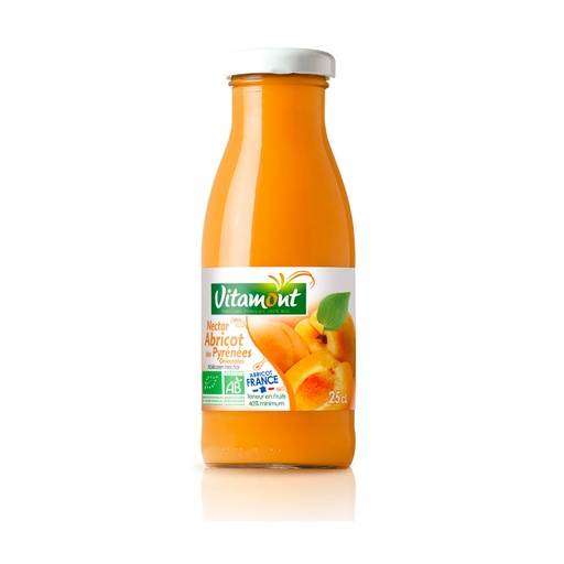 [5000] Nectar d'abricot Vitamont bio 25cl x 15