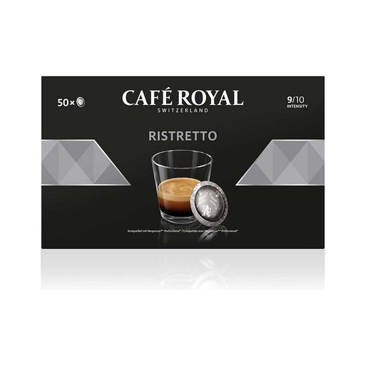 [5012] Capsules compatibles Nespresso Professionnel Ristretto Café Royal 50 pièces