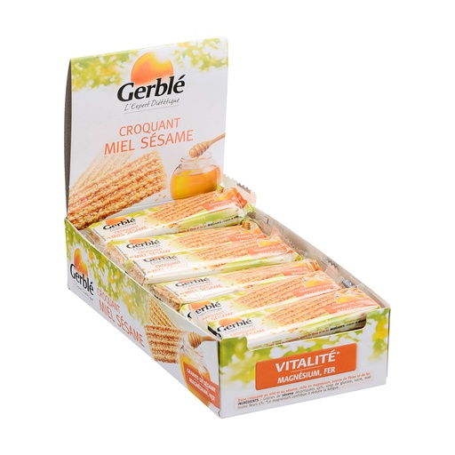 [5052] Croquant au sésame et miel Gerblé 18 pièces de 27gr
