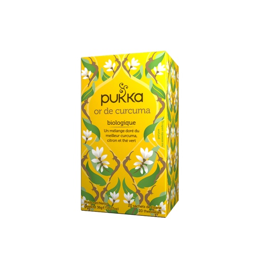 [5093] Tisane or de curcuma bio Pukka 20 sachets