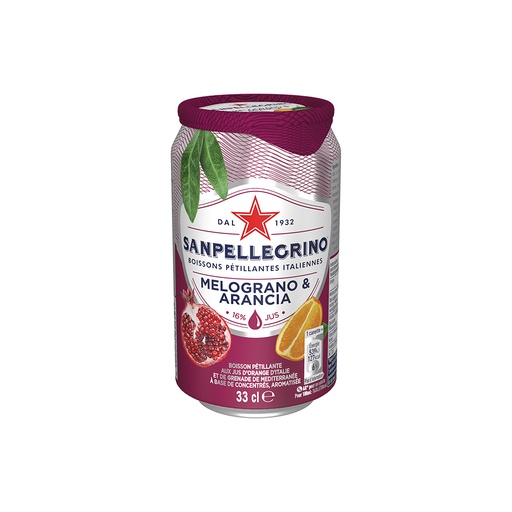 [5167] San Pellegrino Melograno & Arancia 33cl x 24