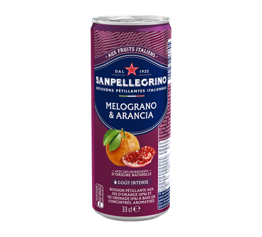 [5167] San Pellegrino Melograno & Arancia 33cl x 24