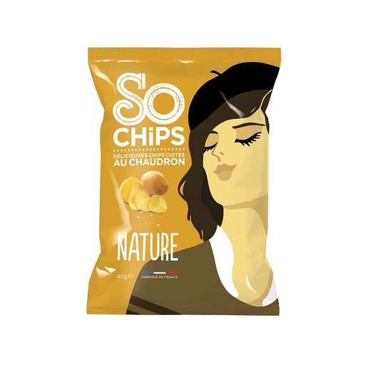 [5214] Chips de pommes de terre nature So Chips 40gr
