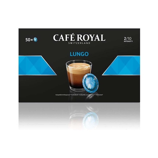 [5268] Capsules compatibles Nespresso Professionnel Lungo Café Royal 50 pièces