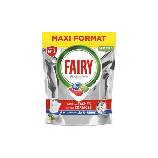 [5275] Tablettes lave vaisselle tout en un platinum Fairy 31 doses