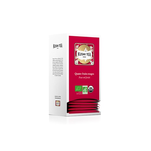 [5301] Thé noir quatre fruits rouge Kusmi Tea bio 25 sachets