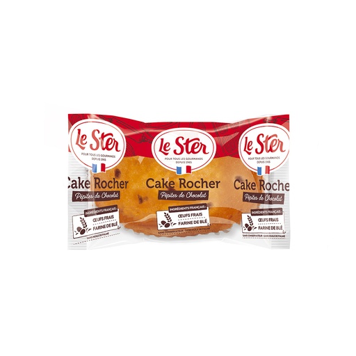 [5376] Cake aux pépites de chocolat Le Ster 44 pièces de 37,5gr