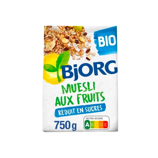 [5384] Céréales muesli aux fruits bio Bjorg 750gr