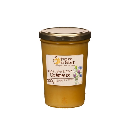 [5389] Miel crémeux toutes fleurs bio Terre De Miel 500gr