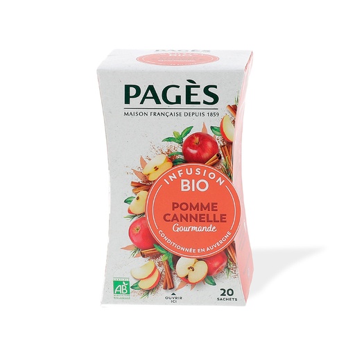 [5399] Infusion pomme cannelle bio Pagès 20 sachets
