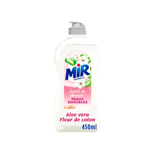 [5408] Liquide vaisselle secrets de douceur aloé vera et fleur de coton Mir 450ml