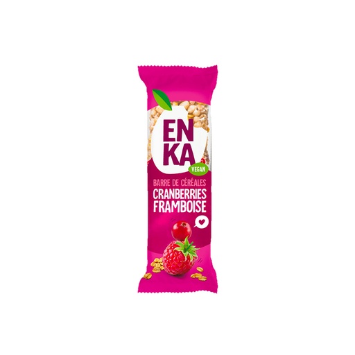 [5436] Barre de céréales cranberries et framboise Enka 20 pièces de 45gr