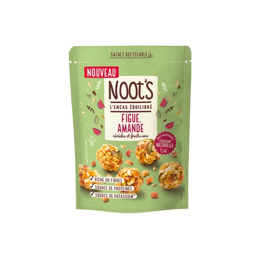 [5442] Bouchées céréales et fruits secs figue et amande Noot's 40gr
