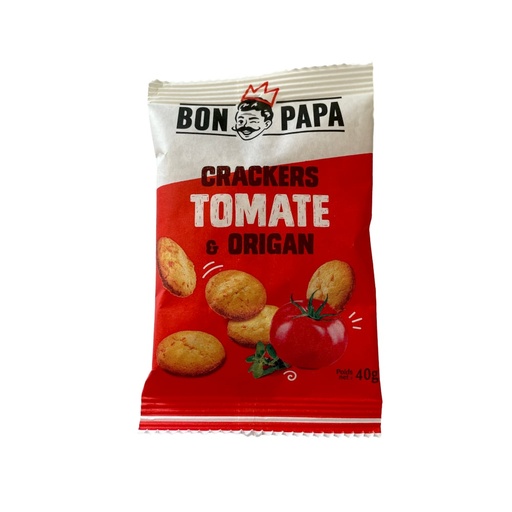 [5446] Crackers saveur tomate et origan Bon Papa 40gr