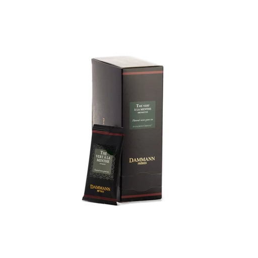 [5458] Thé vert menthe arromatisé Dammann 24 sachets