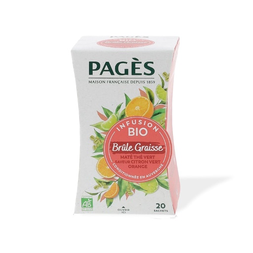 [5494] Infusion brule graisse bio Pagès 20 sachets