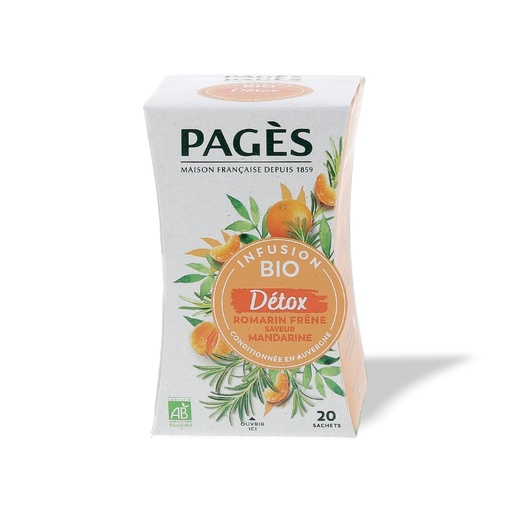 [5496] Infusion detox bio Pagès 20 sachets