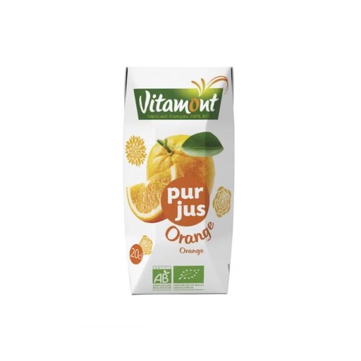 [5500] Jus d'orange bio en Tetra Pak Vitamont 20cl x 24