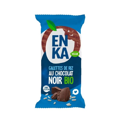 [5520] Mini galettes de riz au chocolat noir bio Enka 22gr x 20