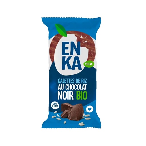 [5520] Mini galettes de riz au chocolat noir bio Enka 22gr x 20
