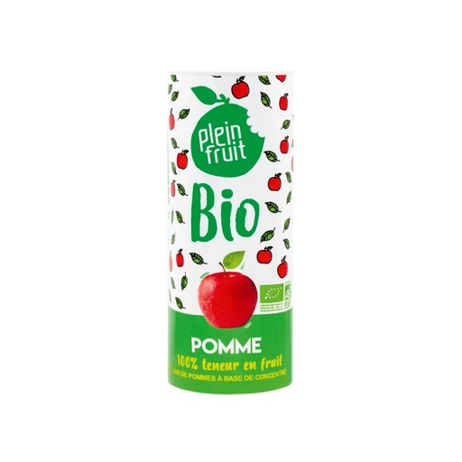 [5608] Canette Tetra Pak de jus de pomme bio Plein Fruit  23,5cl x 12