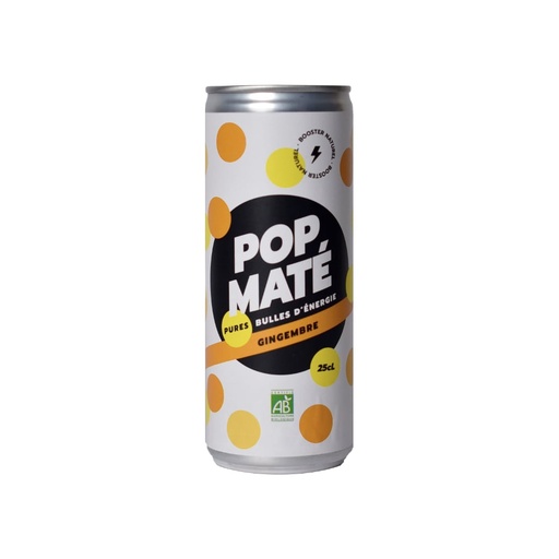[5617] POP Maté Gingembre bio 25cl x 24