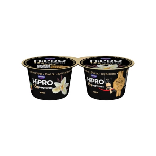 [5662] Yaourt vanille protéiné Hipro 2 x 160gr