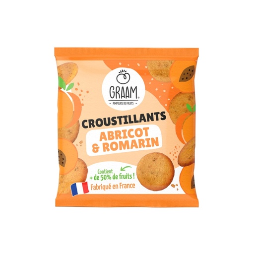 [5677] Croustillants abricot et romarin Graam 25gr x 10