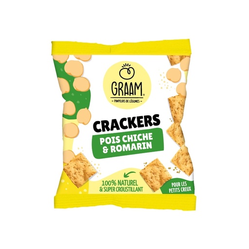 [5681] Crackers pois chiche et romarin Graam 30gr x 10