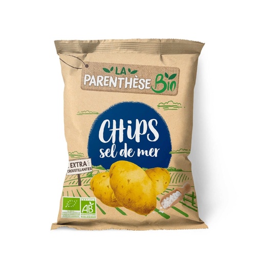 [5695] Chips de pommes de terre au sel de mer bio La Parenthèse 40gr