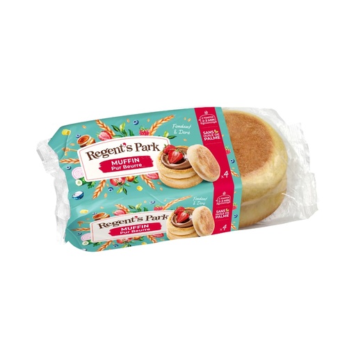 [5725] Muffins pur beurre Regent's Park 4 pièces pour 250gr