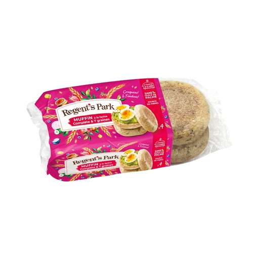 [5726] Muffins complet et 7 graines Regent's Park 4 pièces pour 250gr