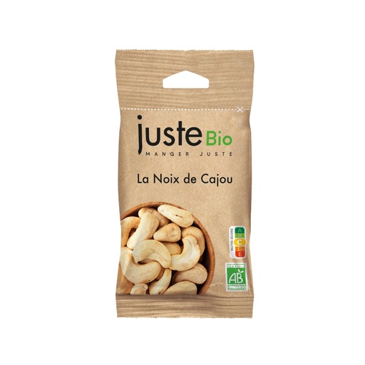 [5745] La noix de cajou crue bio JusteBio 40gr