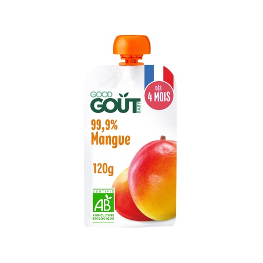 [5769] Compote mangue bio Good Gouter 10 pièces de 120gr