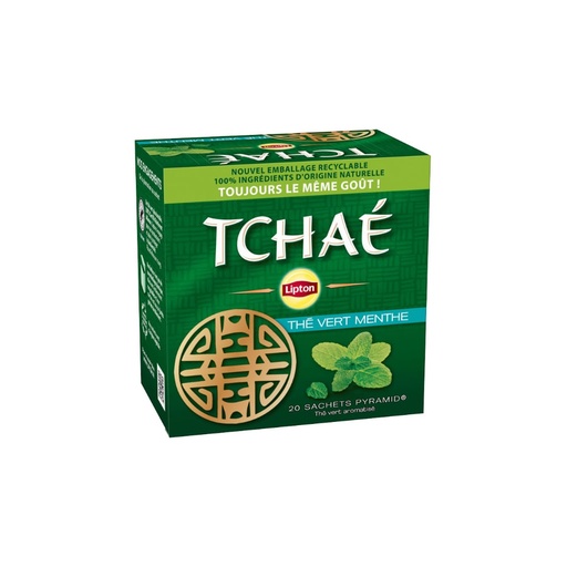 [5786] Thé vert à la menthe Lipton Tchaé 20 sachets
